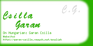 csilla garan business card